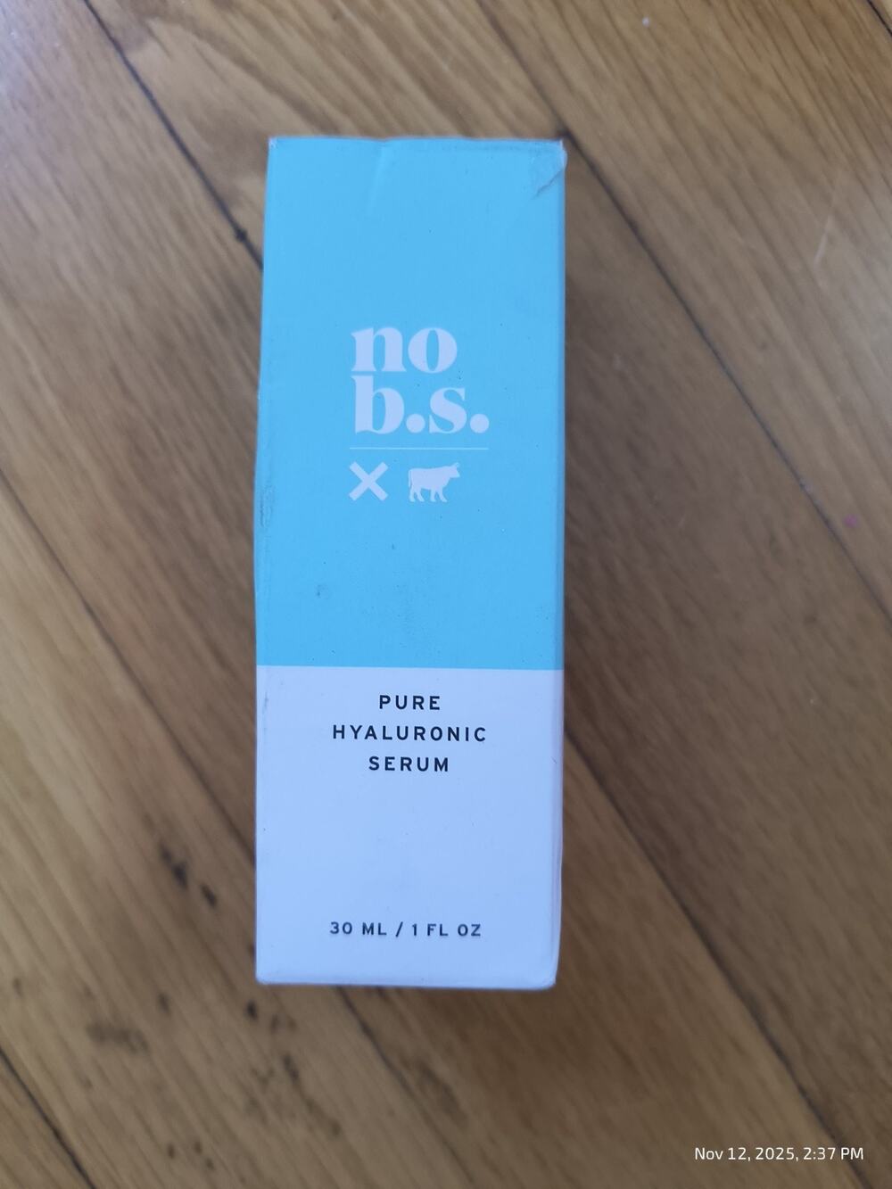 no b.s. Pure Hyaluronic Serum 1 oz Hyaluronic Acid Vegan No Bad Stuff Sealed